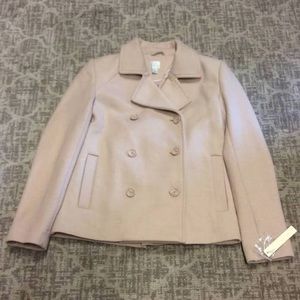 Lauren Conrad Blush Tan Bow Back Peacoat
